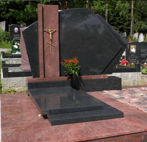 China Xingyan Modern Art Style Tombstone (예수 교차 장식 포함)